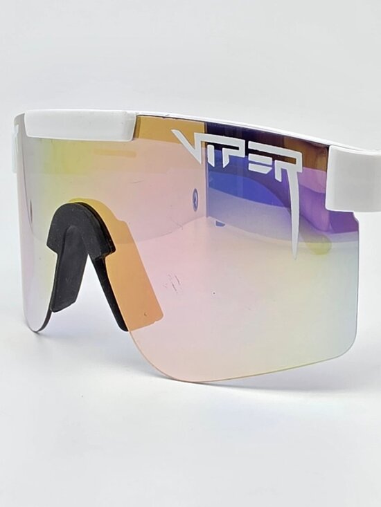 Pit Viper Other - *SOLD* Pit Viper Miami Nights 2000 White Frame Rainbow Photochromatic Sunglasses